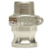 Stainless Steel 3/4" Camlock Male x 3/4" NPT Male