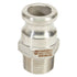 Stainless Steel 1" Camlock Male x 1" NPT Male
