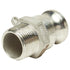 Stainless Steel 1" Camlock Male x 1" NPT Male