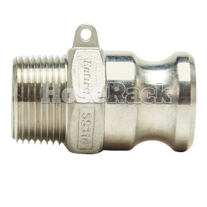 Stainless Steel 1" Camlock Male x 1" NPT Male