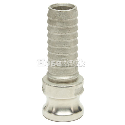 Stainless Steel 1" Male Camlock to Hose Shank