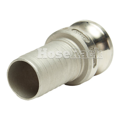 Stainless Steel 1 1/2" Male Camlock to Hose Shank