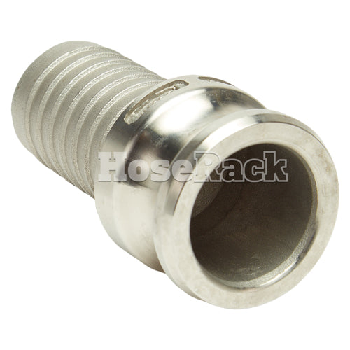 Stainless Steel 1 1/2" Male Camlock to Hose Shank