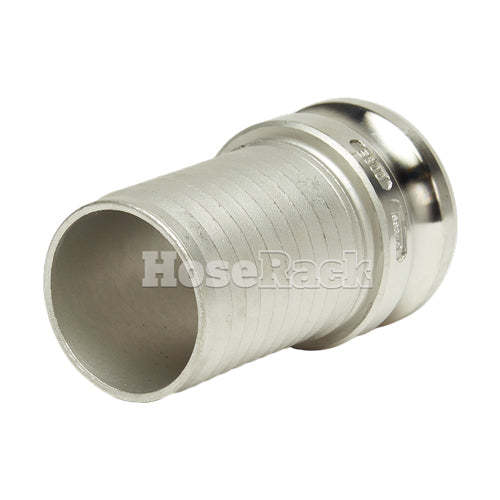 Stainless Steel 3" Camlock Male to Hose Shank