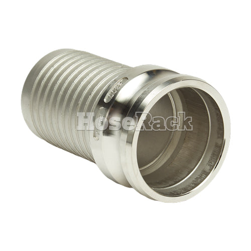 Stainless Steel 3" Camlock Male to Hose Shank