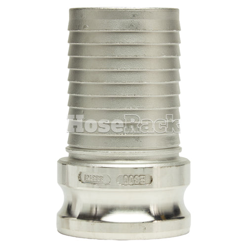 Stainless Steel 3" Camlock Male to Hose Shank