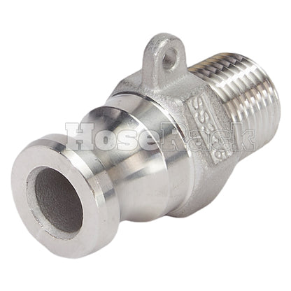 Stainless Steel 1/2" Camlock Male x 1/2" NPT Male