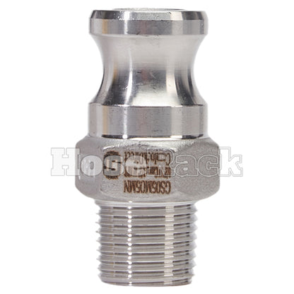 Stainless Steel 1/2" Camlock Male x 1/2" NPT Male