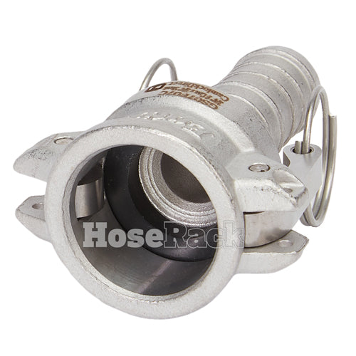 Stainless Steel 3/4" Female Camlock to Hose Shank