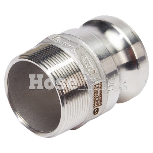 Stainless Steel 2" Camlock Male x 2" NPT Male