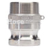 Stainless Steel 2" Camlock Male x 2" NPT Male