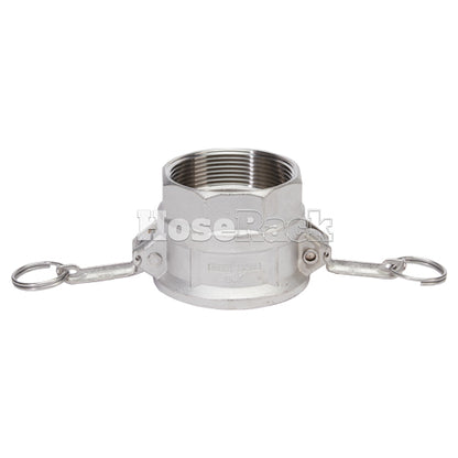 Stainless Steel 3" Female Camlock x 3" Female NPT