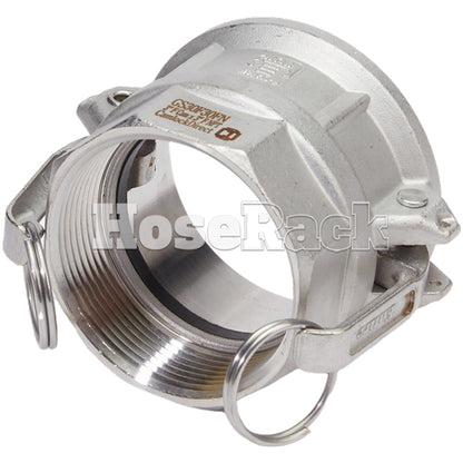 Stainless Steel 3" Female Camlock x 3" Female NPT