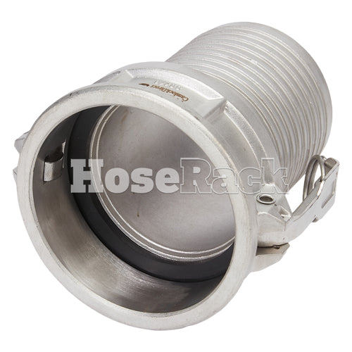 Stainless Steel 4" Female Camlock to Hose Shank