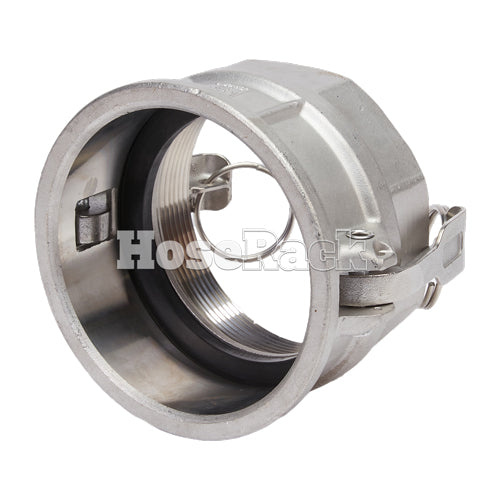 Stainless Steel 4" Female Camlock x 4" Female NPT