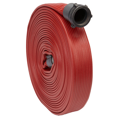 Red 1 1/2" x 50' Rubber Hose (Alum NH Couplings)