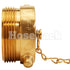 Brass Polished 2 1/2" NH Plug (Pin Lug)