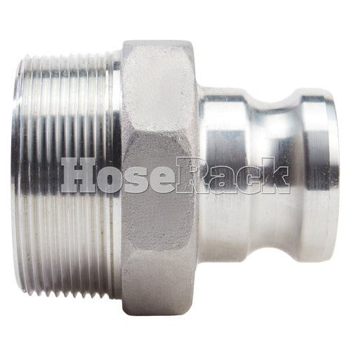 Aluminum 2" Male Camlock x 3" Male NPT