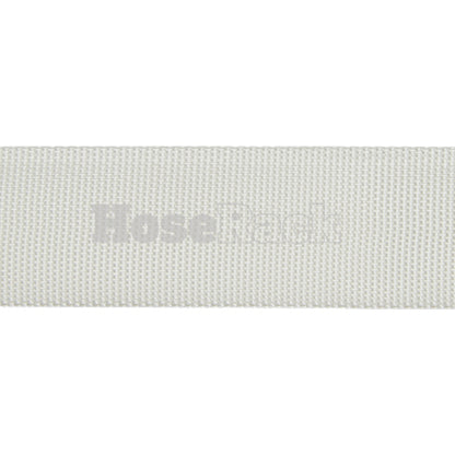 White 3/4" x 50' Forestry Hose (Brass Garden Hose Couplings) - Import with Band