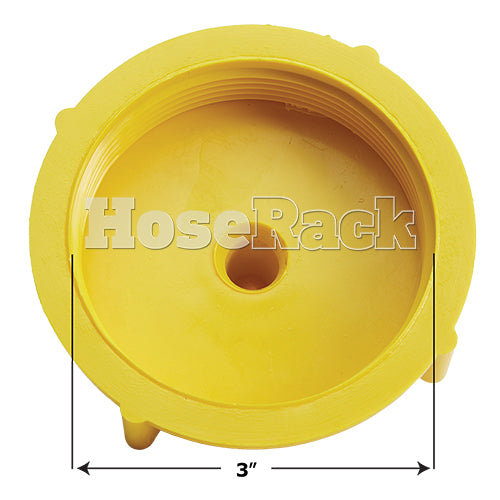 Yellow Plastic 2 1/2" NH Fire Hydrant Cap