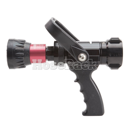 Industrial Aluminum 1 1/2" Pistol Grip Red Fire Nozzle (NH)