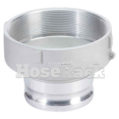 Aluminum 4" Male Camlock x 6" Female NPT