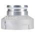 Aluminum 4" Male Camlock x 6" Female NPT