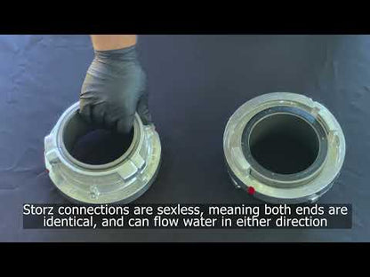 Aluminum 5" Storz x 5" Swivel Female NH Thread