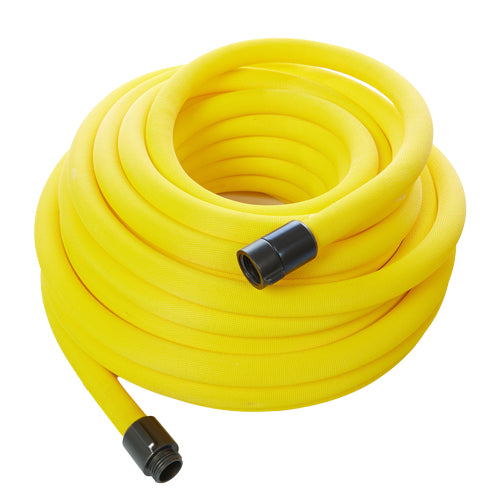 Yellow 1" x 100' Non-Collapsible Lightweight Hose (Alum 1" NPSH Couplings)