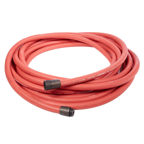 Red 3/4" x 50' Non-Collapsible Rubber Hose (Alum 1" NH Couplings)