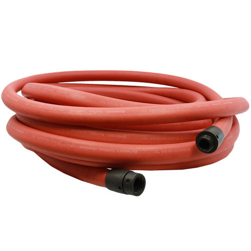 Red 3/4" x 100' Non-Collapsible Rubber Hose (Alum 1" NH Couplings)