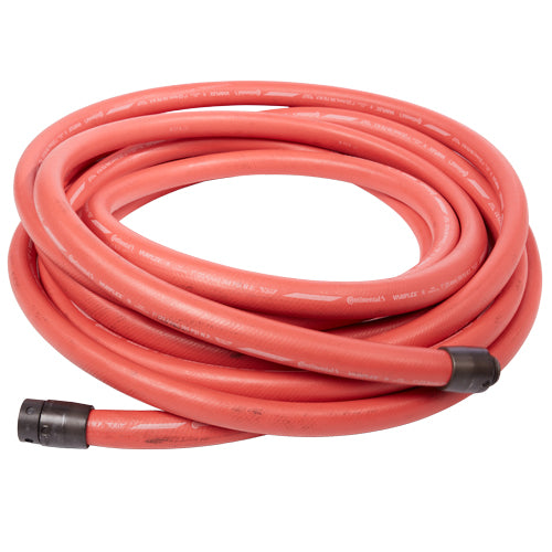 Red 1" x 50' Non-Collapsible Rubber Hose (Alum 1" NH Couplings)