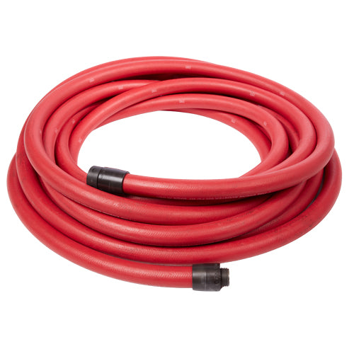 Red 1" x 50' Non-Collapsible High Pressure Rubber Hose (Alum 1" NH Couplings)