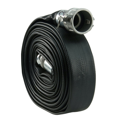 Black 4" x 50' Camlock Rubber Heavy-Duty Hose