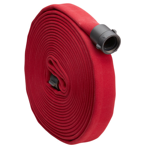 Red 1 3/4" x 50' Double Jacket Hose (Alum 1 1/2" NH Couplings)
