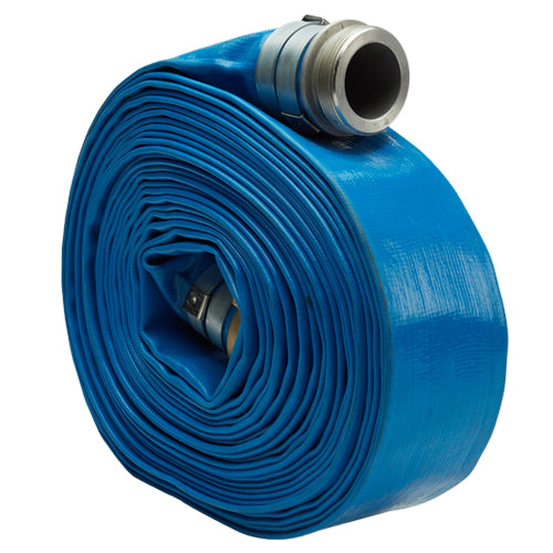 Blue 2" x 50' Lightweight Discharge Hose