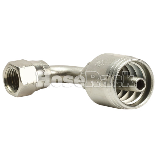 1/4" Female JIC Swivel 90˚ Elbow Hydraulic Fitting