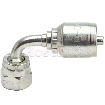 3/8" Female JIC Swivel 90˚ Elbow Hydraulic Fitting