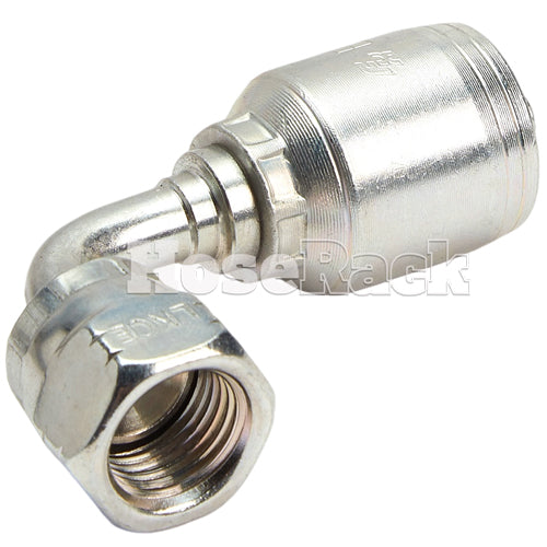 3/8" Female JIC Swivel 90˚ Elbow Hydraulic Fitting