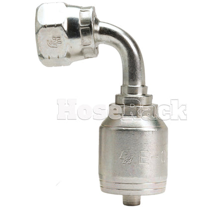 3/8" Female JIC Swivel 90˚ Elbow Hydraulic Fitting