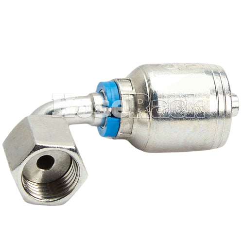 1/4" Female Face Seal Swivel 90˚ Elbow (ORFS) Hydraulic Fitting