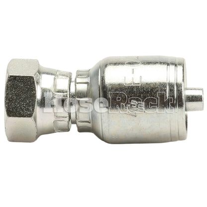 1/4" Female British Standard Parallel Pipe Cone Seat Swivel Hydraulic Fitting