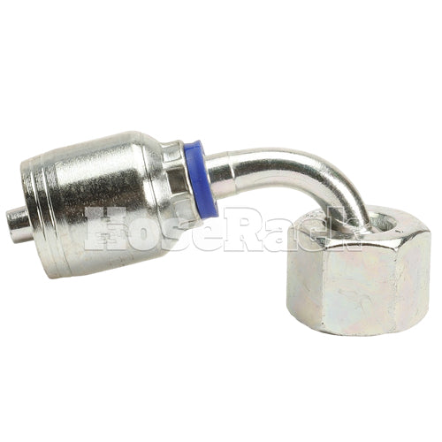 M18 X 1.5 Female Swivel 24˚ Cone (Heavy S10) with O-Ring 90˚ Elbow Hydraulic Fitting