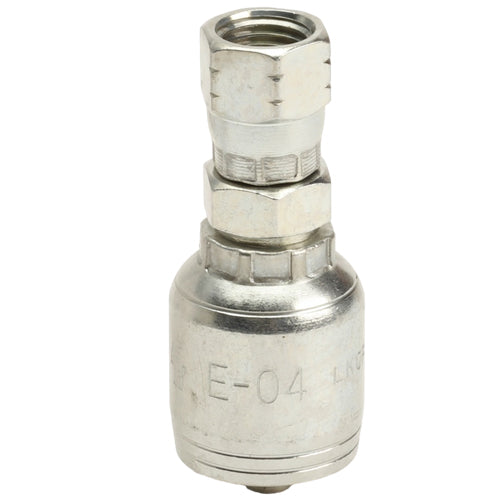 1/4” Hydraulic Hose Fitting with Female JIC Swivel (E-Series 2-Wire 1/4 ...