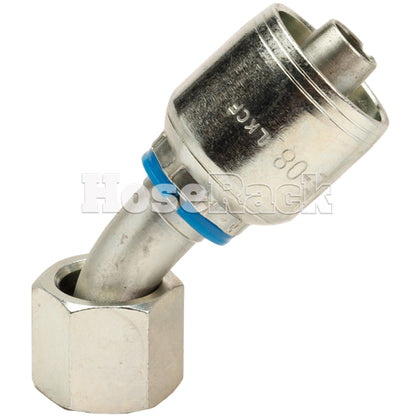 1/2" Female Face Seal Swivel 45˚ Elbow (ORFS) Hydraulic Fitting