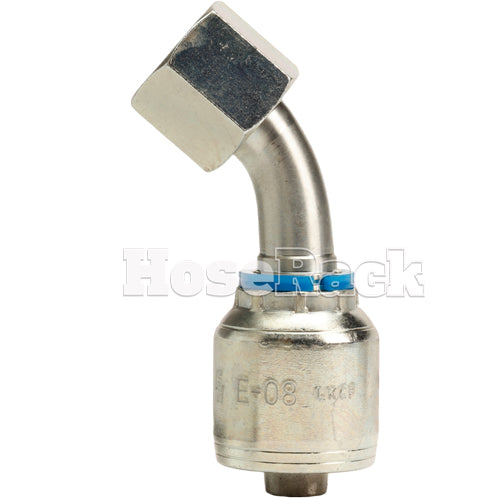 1/2" Female Face Seal Swivel 45˚ Elbow (ORFS) Hydraulic Fitting