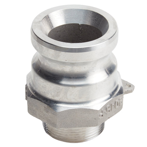 Aluminum 2" Male Camlock x 1 1/2" Male NPT