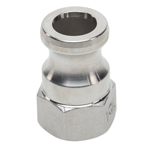 Stainless Steel 1/2" Male Camlock x 1/2" Female NPT (USA)