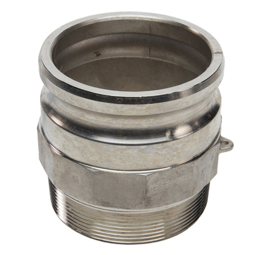 Stainless Steel 4" Camlock Male x 4" NPT Male