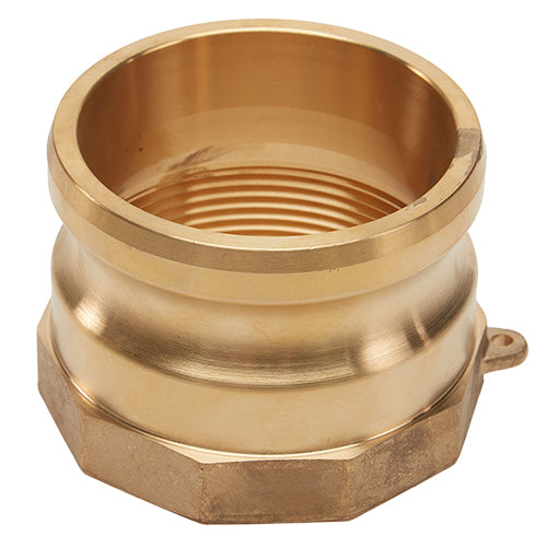 Brass 4" Male Camlock x 4" Female NPT